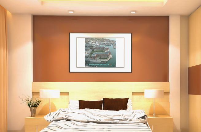 Nice City Canvas with realestatepartner24 with house Logo
