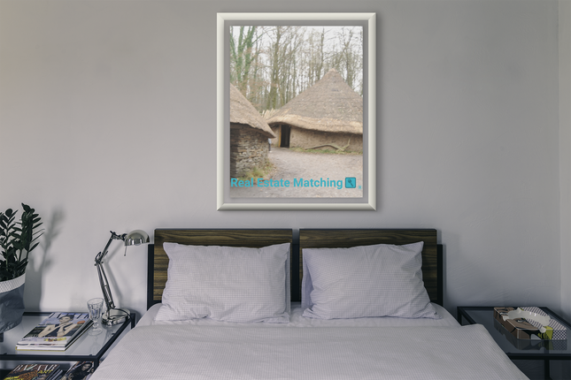 Village Charm Poster with hangers with realestatematching with key Logo