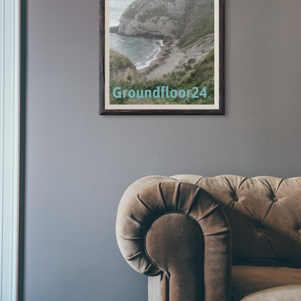 Sea & Hills Poster with hangers with Groundfloor24 without House Logo