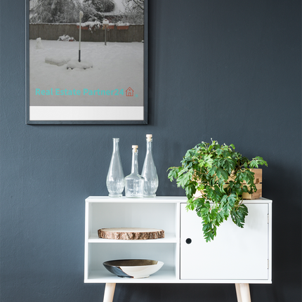Winter Wonderland Poster with hangers with realestatepartner24 with house Logo