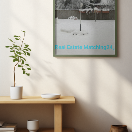 Winter Wonderland Thin canvas with realestatematching24 without key Logo
