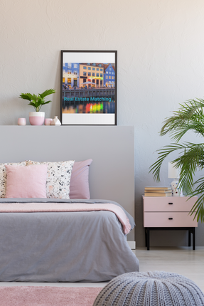 Nyhavn Canvas with Real Estate Matching Logo