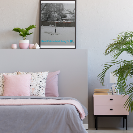 Winter Wonderland Canvas with realestatematching24 with key Logo