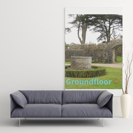 Nature's Wonders Framed canvas with Groundfloor with House Logo
