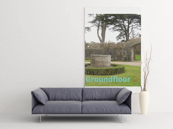 Nature's Wonders Framed canvas with Groundfloor with House Logo