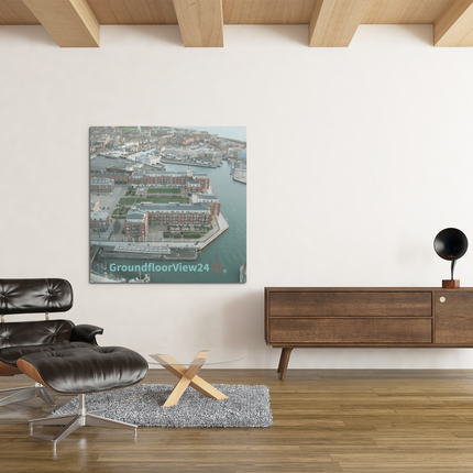 Nice City Poster with groundfloorview24 with House Logo