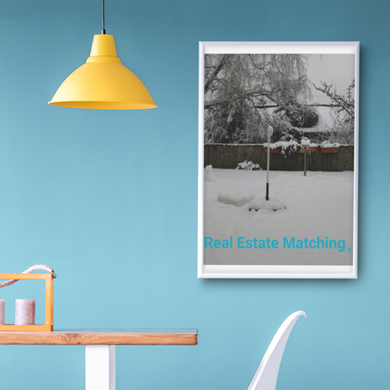 Winter Wonderland Poster with realestatematching without key Logo