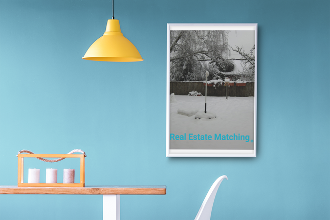 Winter Wonderland Poster with realestatematching without key Logo