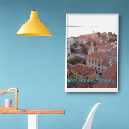Roof Sunset View Photo paper poster with realestatematching without key Logo