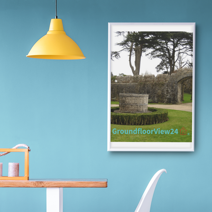 Nature's Wonders Framed canvas with groundfloorview24 with House Logo
