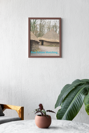 Village Charm Framed poster with realestatematching without key Logo