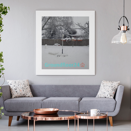 Winter Wonderland Framed poster with Groundfloor24 with House Logo