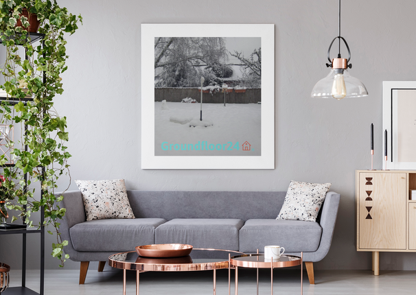 Winter Wonderland Framed poster with Groundfloor24 with House Logo