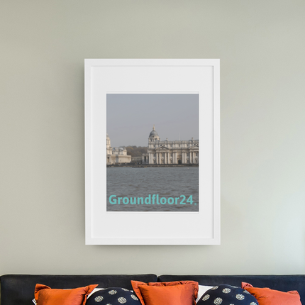 Riverside Beauty Framed photo paper poster with Groundfloor24 without House Logo