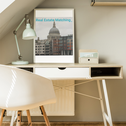 St. Paul's Cathedral Poster with hangers with Real Estate Matching Logo