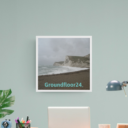 Waves and Sand Poster with hangers with Groundfloor24 without House Logo