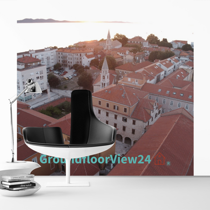Roof Sunset View Thin canvas with groundfloorview24 with House Logo