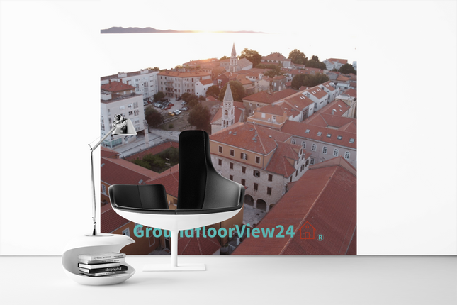 Roof Sunset View Thin canvas with groundfloorview24 with House Logo