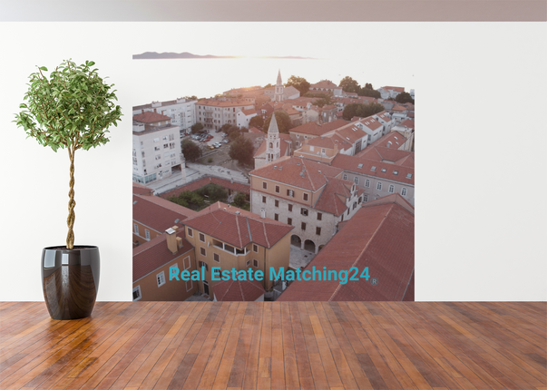 Roof Sunset View Thin canvas with realestatematching24 without key Logo