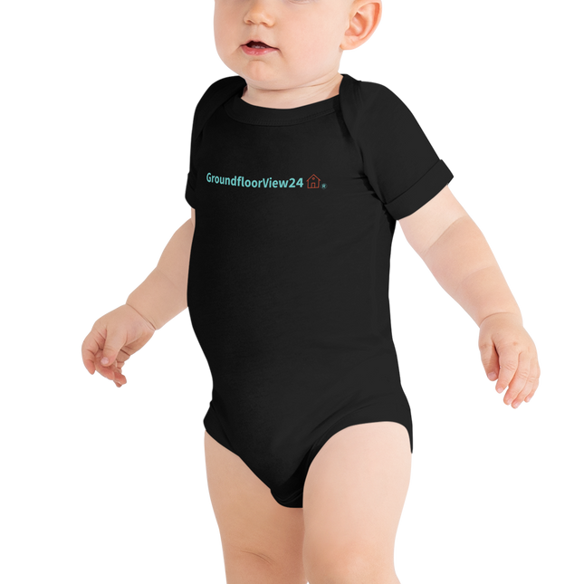 Baby short sleeve one piece Groundfloorview24 with House