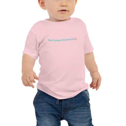 Baby Jersey Short Sleeve Tee with Real Estate Partner24 Logo