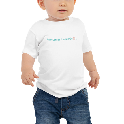 Baby Jersey Short Sleeve Tee with Real Estate Partner24 Logo