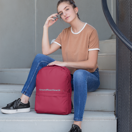 Minimalist Backpack with Real Estate Partner24 Logo