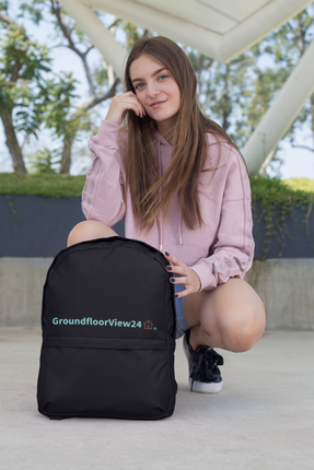 Embroidered Backpack Groundfloorview24 with House