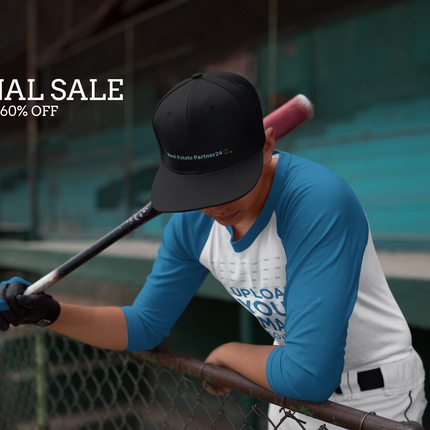 Albania Pastel baseball hat Real Estate Partner24 with 3 Logos.
