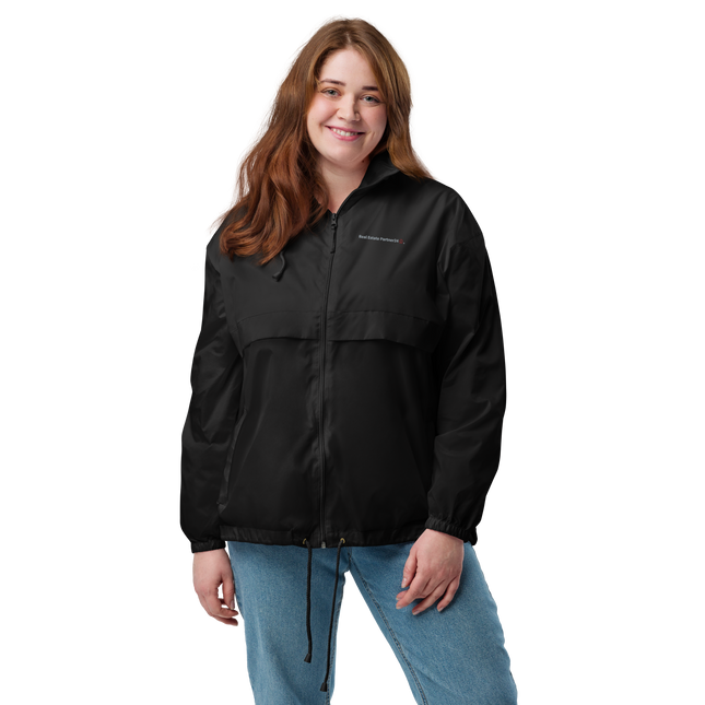 Unisex windbreaker with Real Estate Partner24 Logo