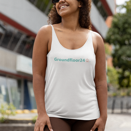 Ladies’ Muscle Tank with Groundfloor24 Logo