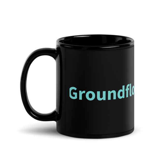 Black Glossy Mug Groundfloorview24 with House