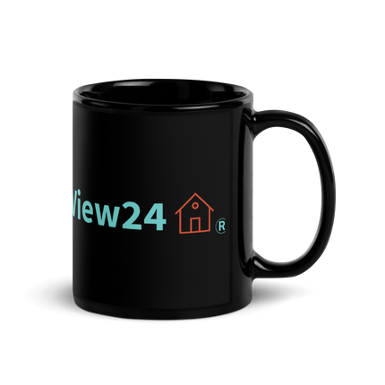 Black Glossy Mug Groundfloorview24 with House