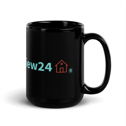Black Glossy Mug Groundfloorview24 with House