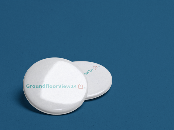 Set of pin buttons Groundfloorview24 with House