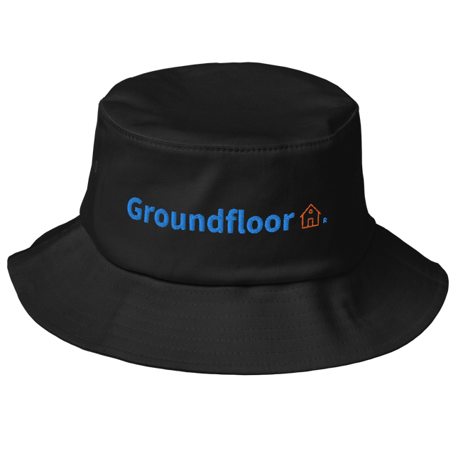 Old School Bucket Hat Groundfloor with Logo.