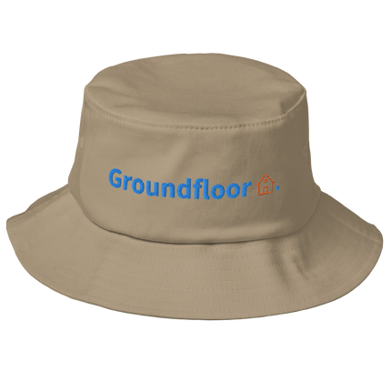 Old School Bucket Hat Groundfloor with Logo.