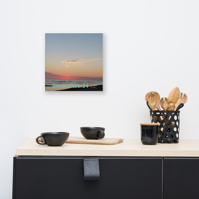 Sunset Sinari Canvas with Groundfloor24 Logo