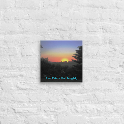 Beautiful Sunset Sinari Canvas with realestatematching24 without key Logo