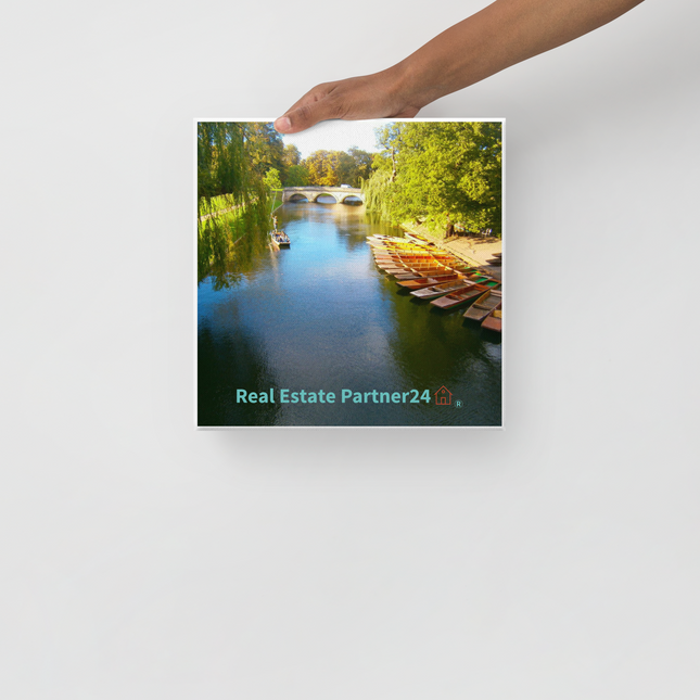 Beautiful Nature Canvas with realestatepartner24 with house Logo