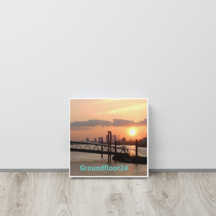 Evening Glow Canvas with Groundfloor24 with House Logo