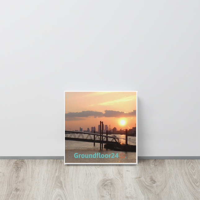 Evening Glow Canvas with Groundfloor24 with House Logo