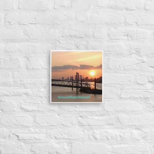 Evening Glow Canvas with GroundfloorView24 with House Logo