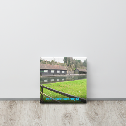 Lakeside Serenity Canvas with realestatematching with key Logo