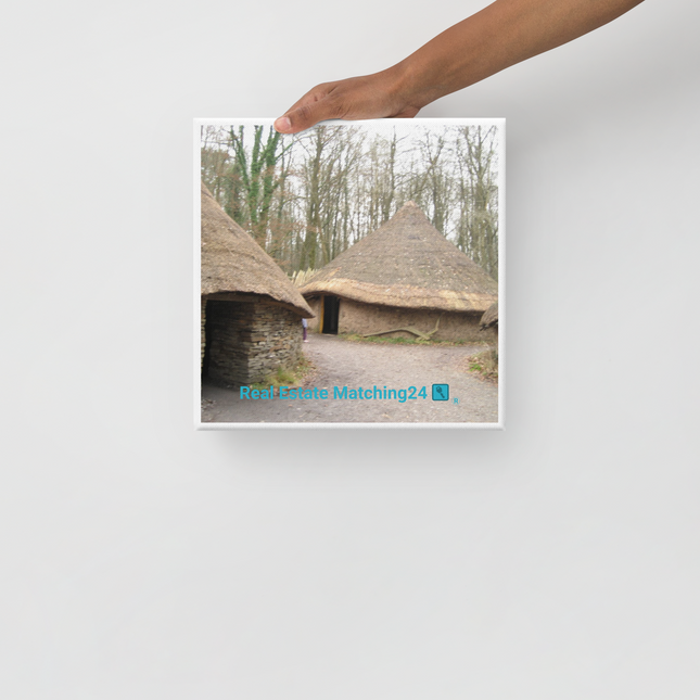 Village Charm Canvas with realestatematching24 with key Logo