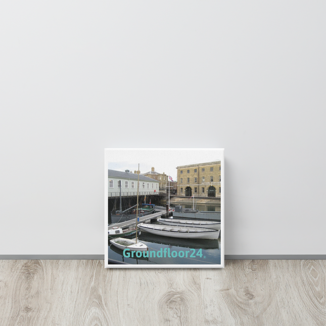 Boat on Water Canvas with Groundfloor24 without House Logo