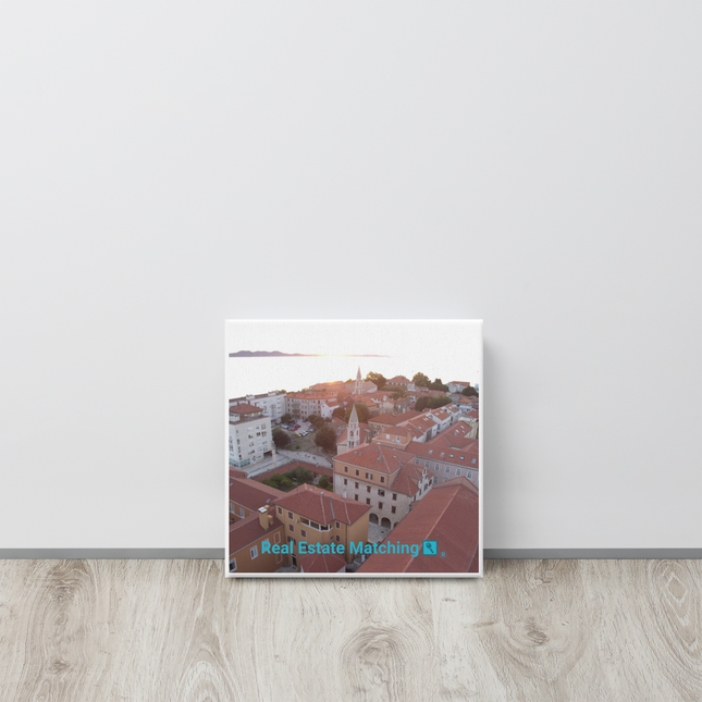 Roof Sunset View Canvas with realestatematching with key Logo