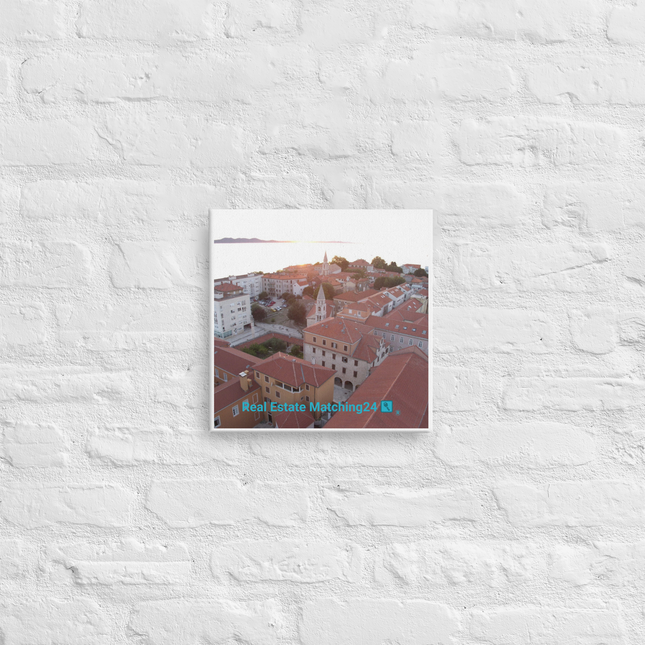 Roof Sunset View Canvas with realestatematching24 with key Logo