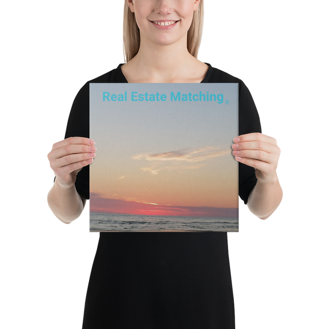 Sunset Sinari Canvas with Real Estate Matching Logo