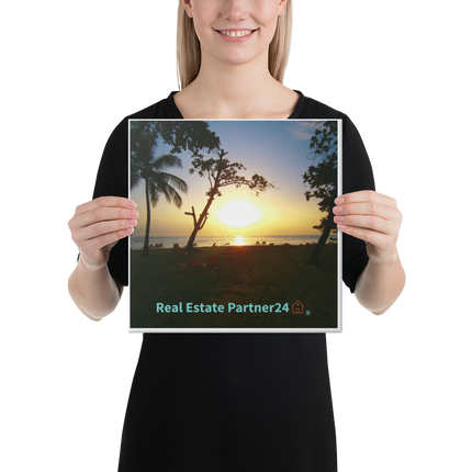 Beautiful Sea View Canvas with realestatepartner24 with house Logo